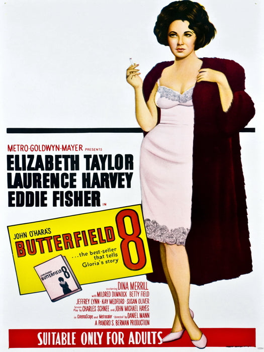 Butterfield 8 Elizabeth Taylor Movie Vintage Wall Art Print Poster