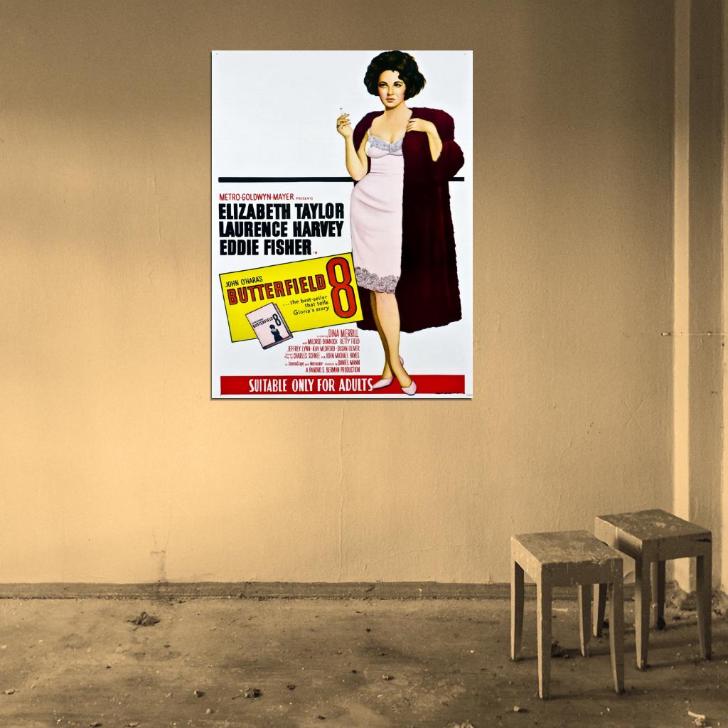 Butterfield 8 Elizabeth Taylor Movie Vintage Wall Art Print Poster