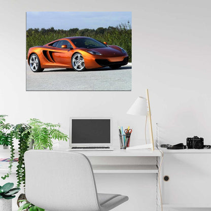 McLaren MP4-12C Amazing Cool Car Wall Art Print Poster