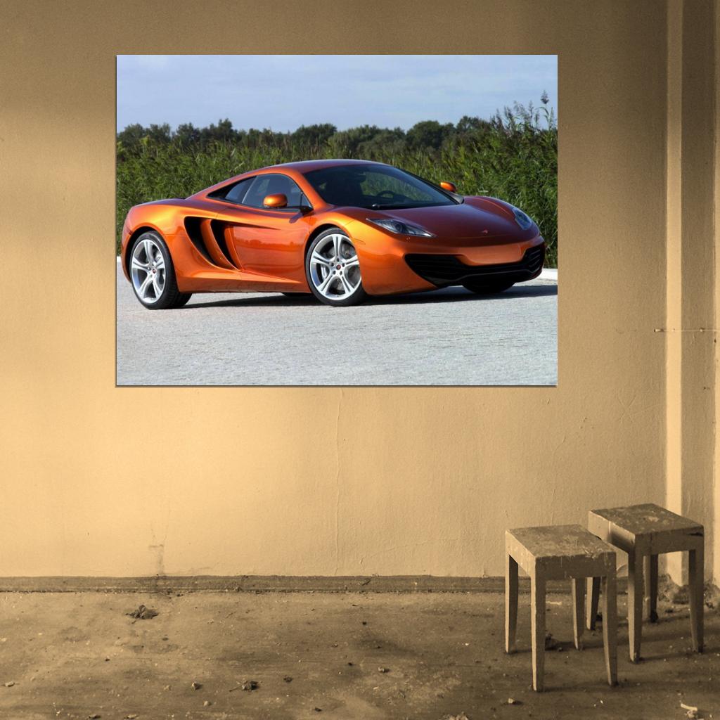 McLaren MP4-12C Amazing Cool Car Wall Art Print Poster