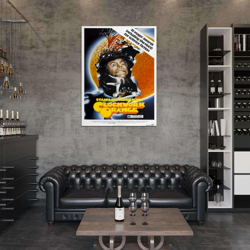 A Clockwork Orange Kubrick Movie Retro Vintage Wall Art Print Poster
