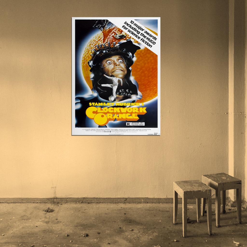 A Clockwork Orange Kubrick Movie Retro Vintage Wall Art Print Poster