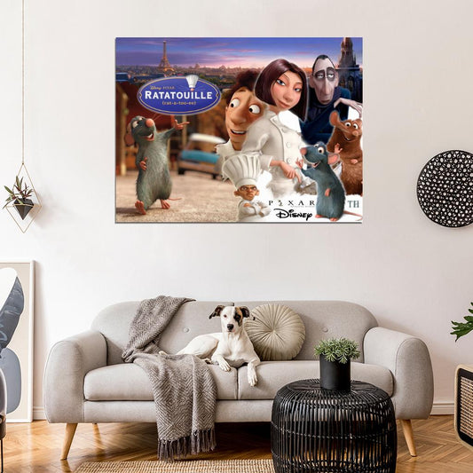 Ratatouille Characters Movie Wall Art Print Poster