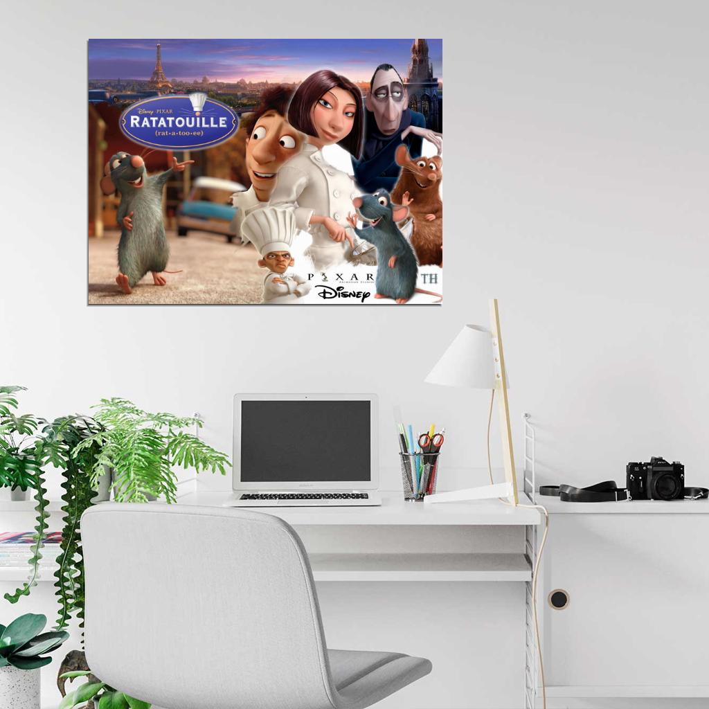 Ratatouille Characters Movie Wall Art Print Poster