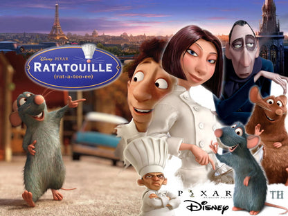 Ratatouille Characters Movie Wall Art Print Poster