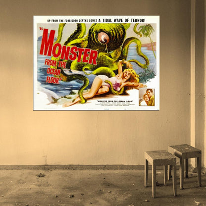 Monster From The Ocean Floor Retro Movie Wall Art Print Poster