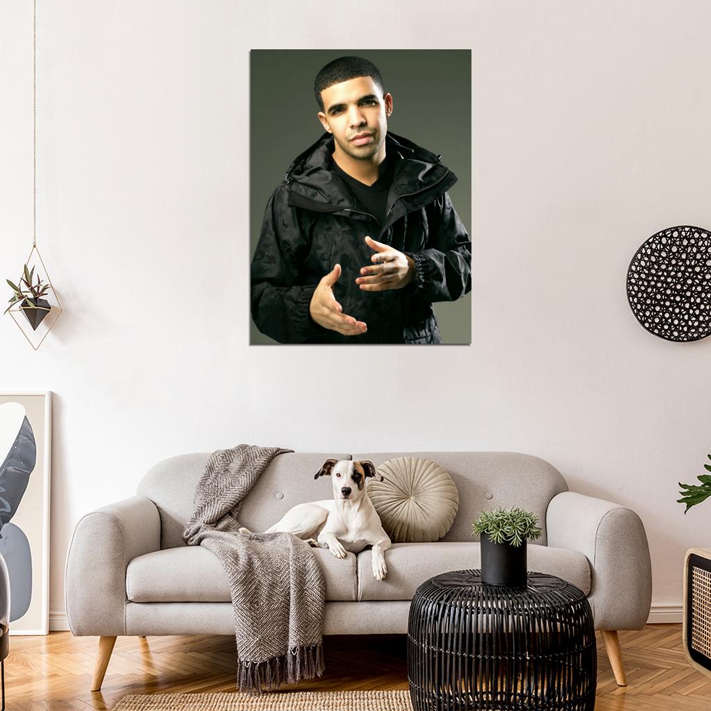 Drake Rapper Hip Hop Music Singer Wall Art Print Poster