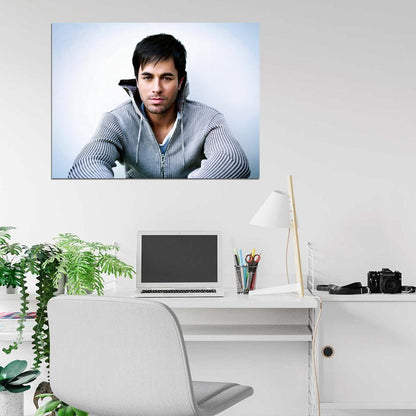 Enrique Iglesias Pop Music Singer Wall Art Print Poster