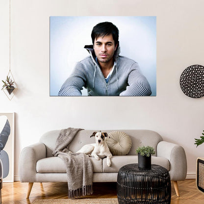 Enrique Iglesias Pop Music Singer Wall Art Print Poster