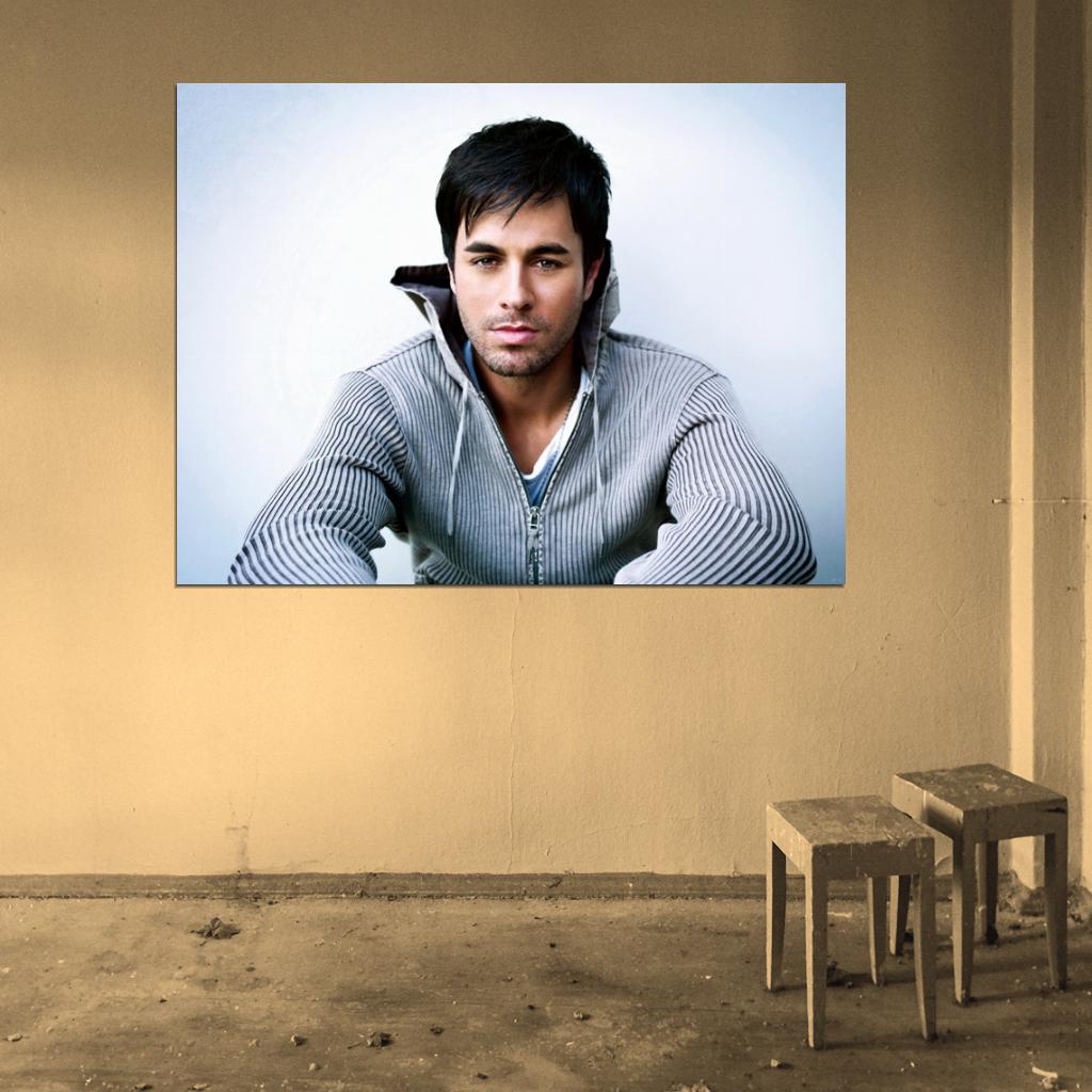 Enrique Iglesias Pop Music Singer Wall Art Print Poster
