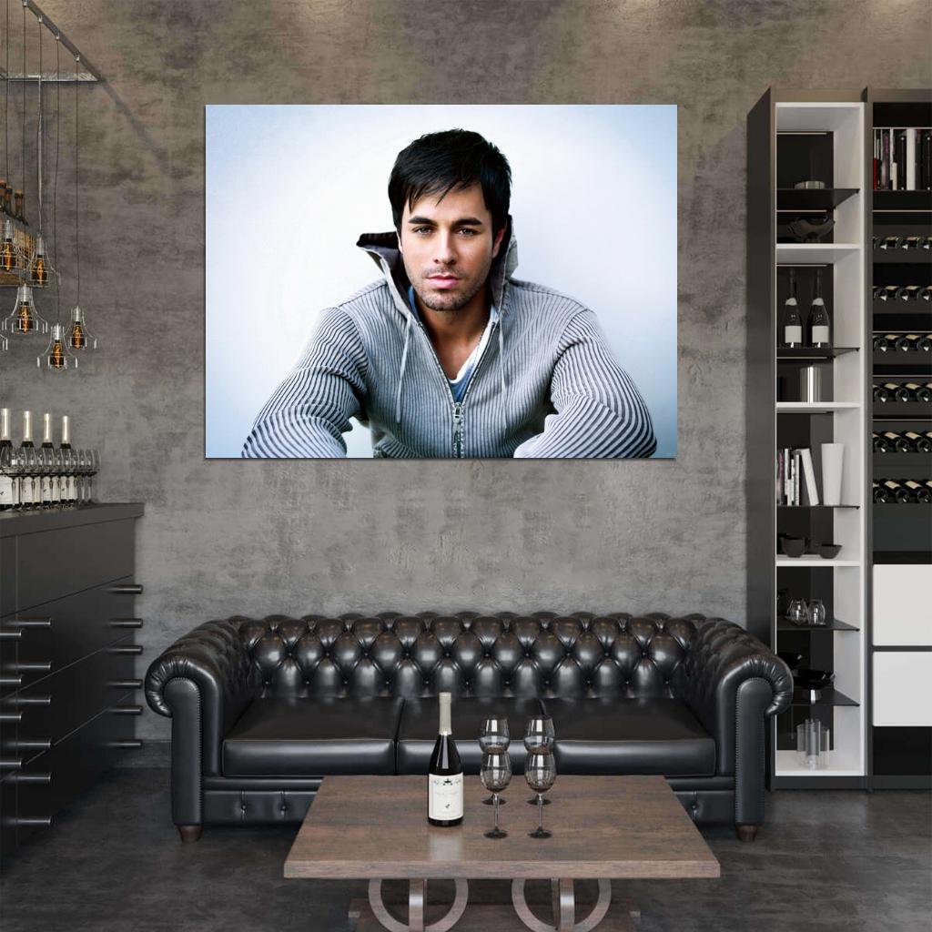 Enrique Iglesias Pop Music Singer Wall Art Print Poster