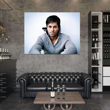 Enrique Iglesias Pop Music Singer Wall Art Print Poster