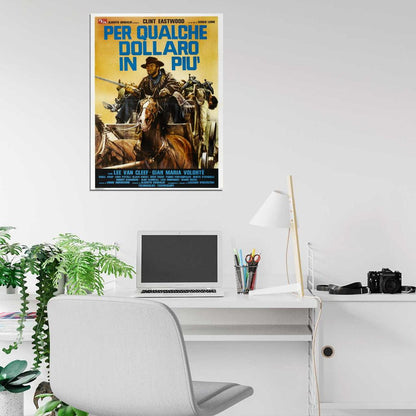 For A Few Dollars More Retro Movie Vintage Wall Art Print Poster
