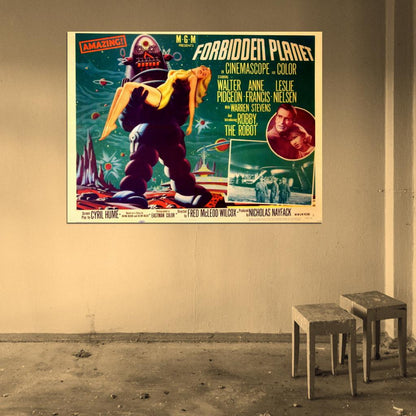 Forbidden Planet Retro Classic Movie Vintage Wall Art Print Poster