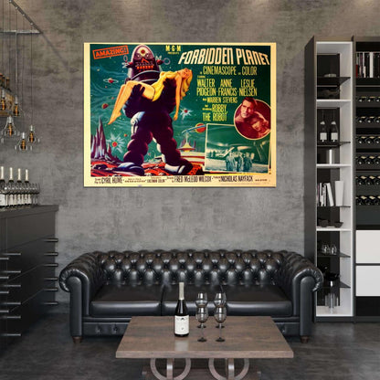 Forbidden Planet Retro Classic Movie Vintage Wall Art Print Poster