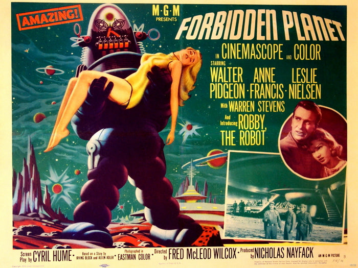 Forbidden Planet Retro Classic Movie Vintage Wall Art Print Poster