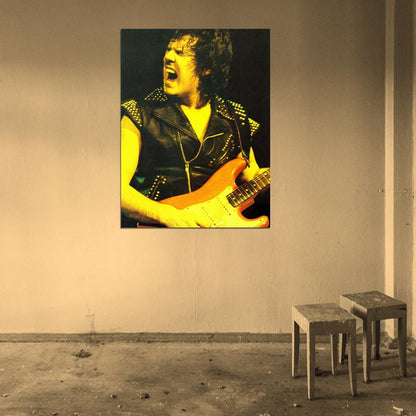 Gary Moore Hard Rock Music Singer Wall Art Print Poster