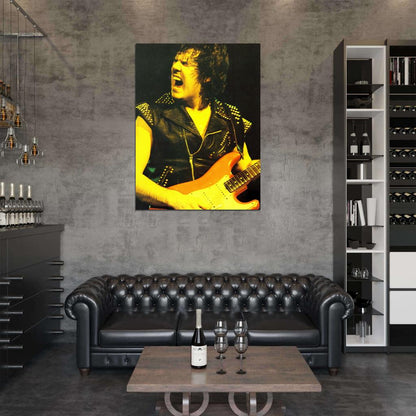 Gary Moore Hard Rock Music Singer Wall Art Print Poster