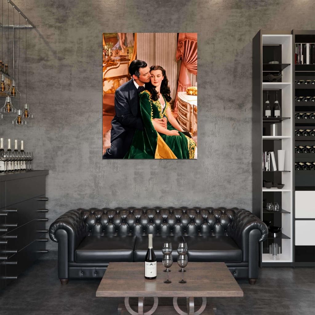 Gone With The Wind Retro Classic Movie Vintage Wall Art Print Poster