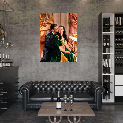 Gone With The Wind Retro Classic Movie Vintage Wall Art Print Poster