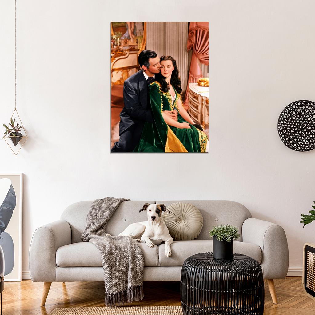 Gone With The Wind Retro Classic Movie Vintage Wall Art Print Poster