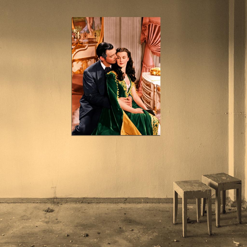 Gone With The Wind Retro Classic Movie Vintage Wall Art Print Poster