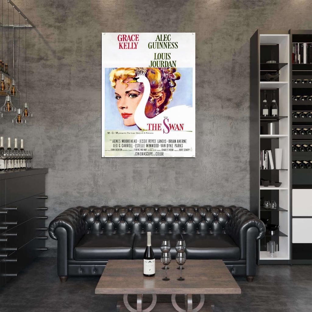 The Swan Grace Kelly Retro Movie Vintage Wall Art Print Poster