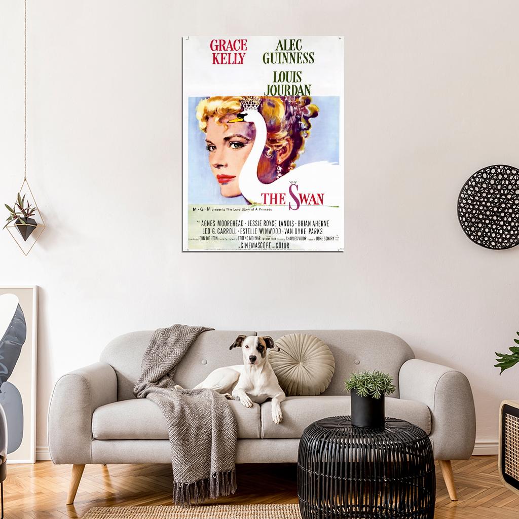 The Swan Grace Kelly Retro Movie Vintage Wall Art Print Poster