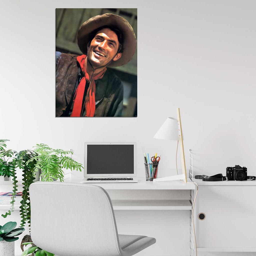 Gregory Peck Retro Classic Actor Wall Art Print Poster