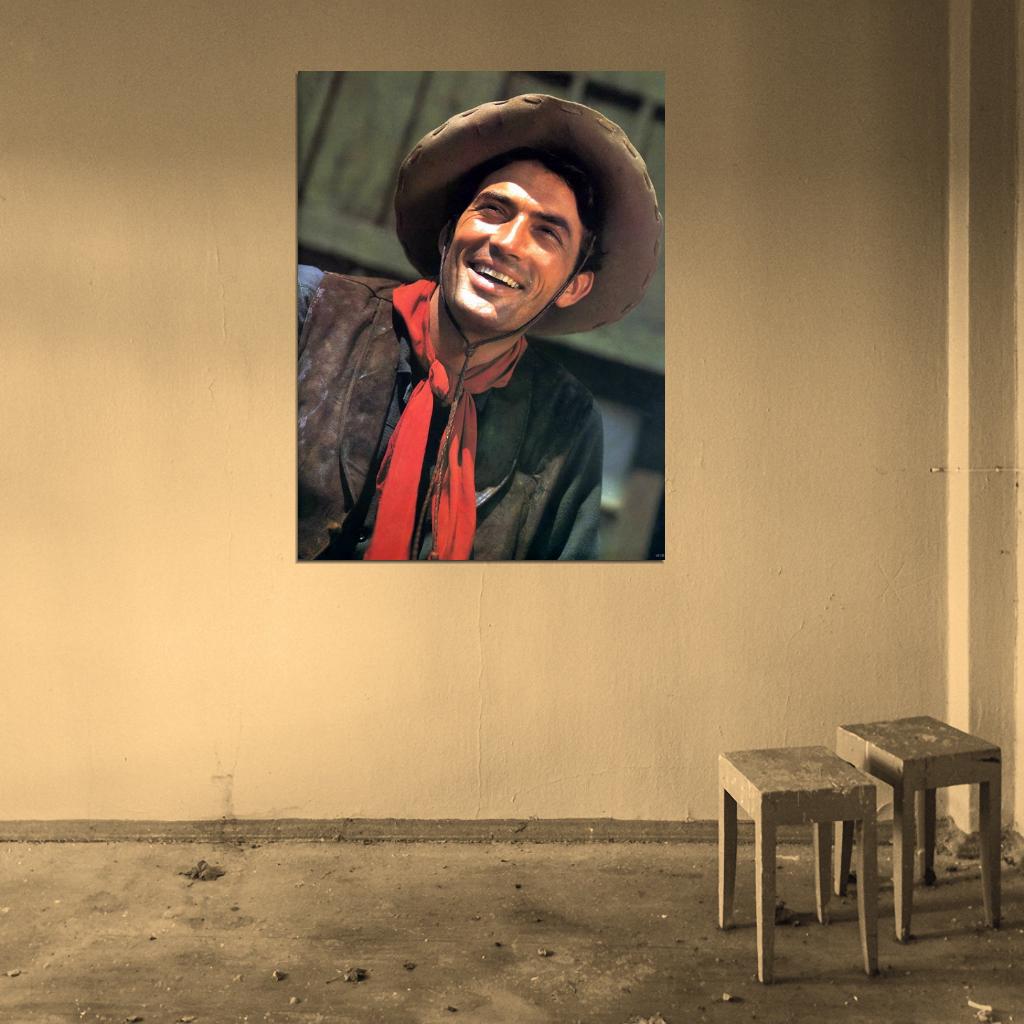 Gregory Peck Retro Classic Actor Wall Art Print Poster