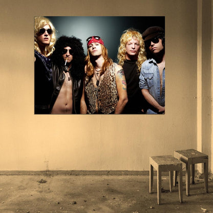 Guns N' Roses Rock Music Band Group Wall Art Print Poster