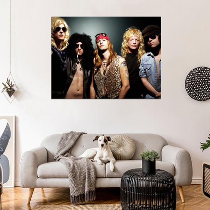 Guns N' Roses Rock Music Band Group Wall Art Print Poster