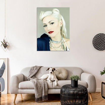 Gwen Stefani Portrait Pop Music Singer Wall Art Print Poster