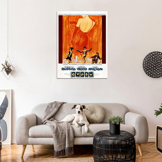 Gypsy Natalie Wood Classic Movie Vintage Wall Art Print Poster