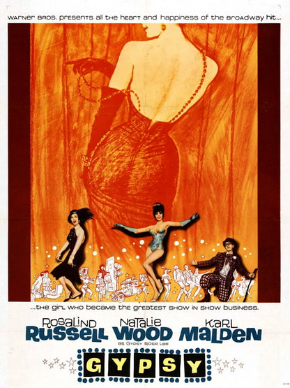 Gypsy Natalie Wood Classic Movie Vintage Wall Art Print Poster