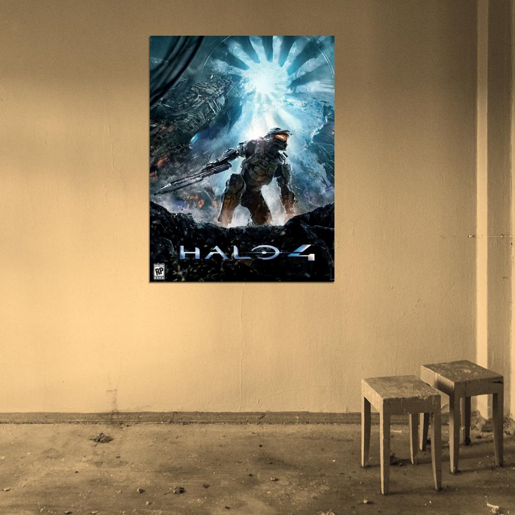 Halo Master Chief Video Game Wall Art Print Poster