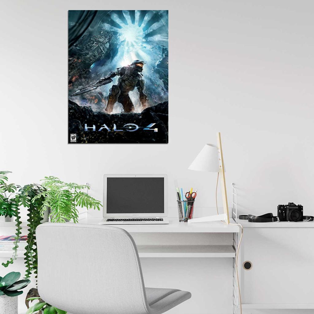 Halo Master Chief Video Game Wall Art Print Poster