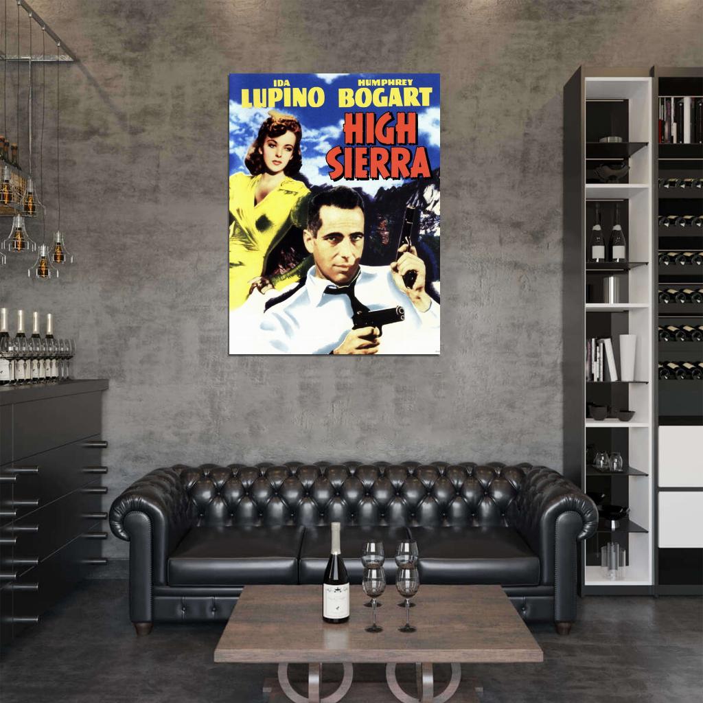 High Sierra 1941 Retro Classic Movie Vintage Wall Art Print Poster