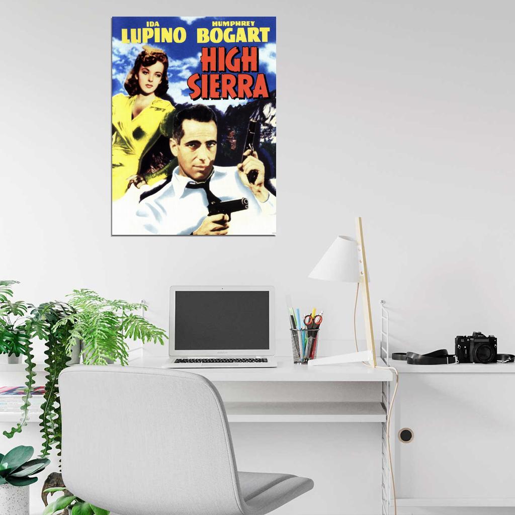 High Sierra 1941 Retro Classic Movie Vintage Wall Art Print Poster