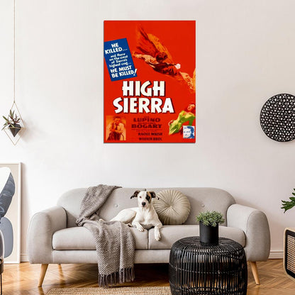 High Sierra 1941 Retro Classic Movie Vintage Wall Art Print Poster