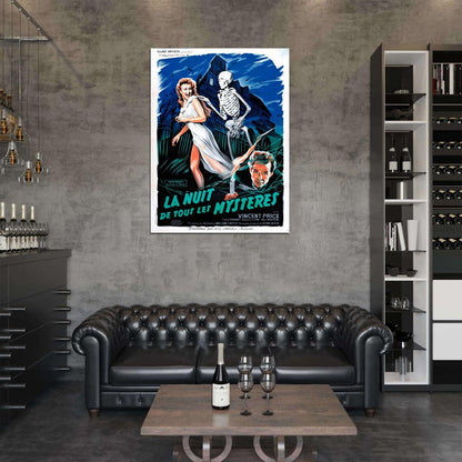 House On Haunted Hill 1959 Retro Movie Vintage Wall Art Print Poster