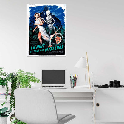 House On Haunted Hill 1959 Retro Movie Vintage Wall Art Print Poster