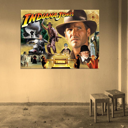 Indiana Jones Characters Movie Art Wall Art Print Poster