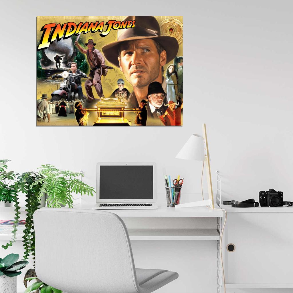 Indiana Jones Characters Movie Art Wall Art Print Poster
