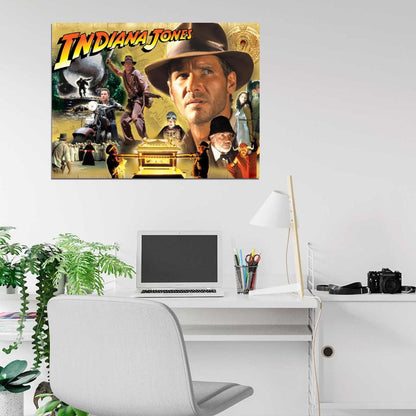 Indiana Jones Characters Movie Art Wall Art Print Poster