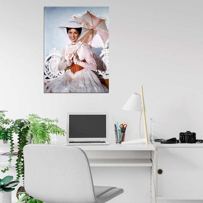 Mary Poppins Julie Andrews Retro Movie Vintage Wall Art Print Poster