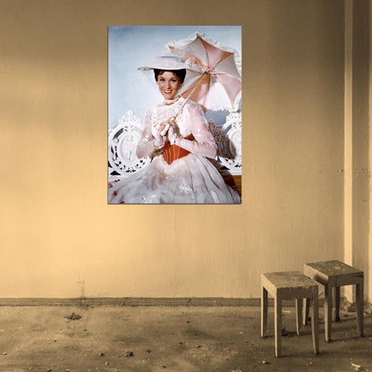 Mary Poppins Julie Andrews Retro Movie Vintage Wall Art Print Poster