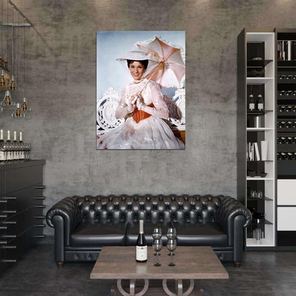 Mary Poppins Julie Andrews Retro Movie Vintage Wall Art Print Poster