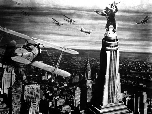 King Kong 1933 Classic Retro Movie Vintage BW Wall Art Print Poster