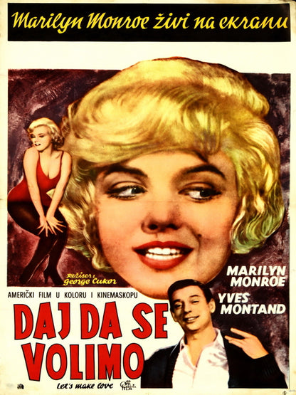 Let's Make Love 1960 Retro Movie Vintage Wall Art Print Poster
